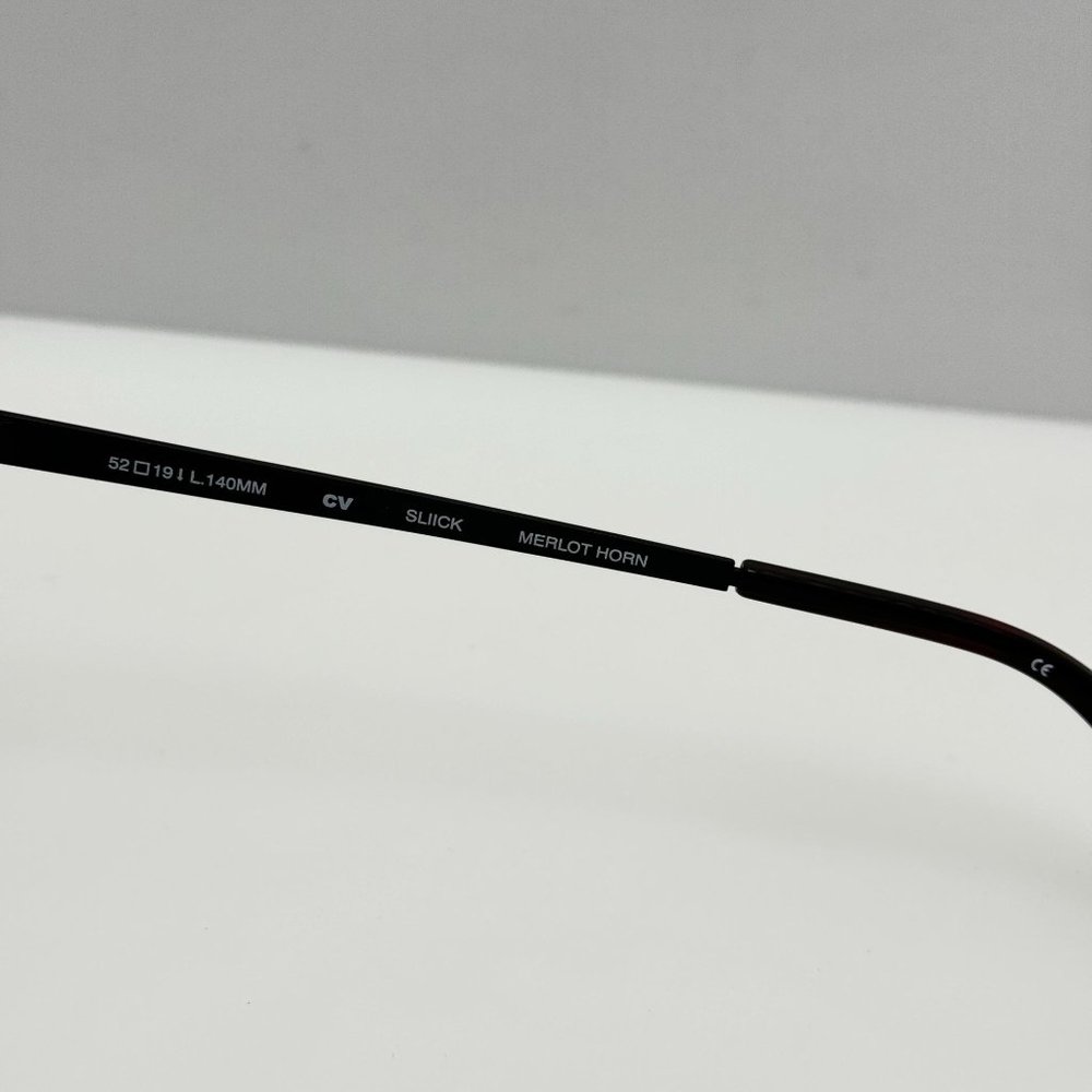 Steve Madden Eyeglasses Eye Glasses Frames Sliick Merlot Horn 52-19-140 - Picture 5 of 6